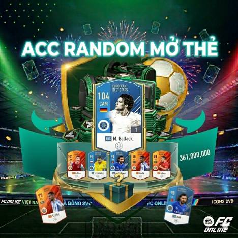 Acc random mở thẻ + FC